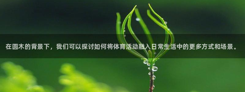 耀世平台注册网址是什么:在圆木的背景下,我们可以探讨如何将体